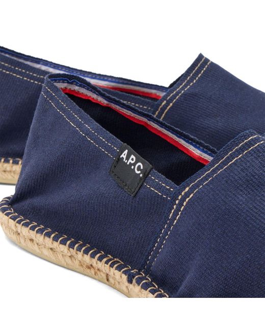 A.P.C. Blue Espadrilles for men