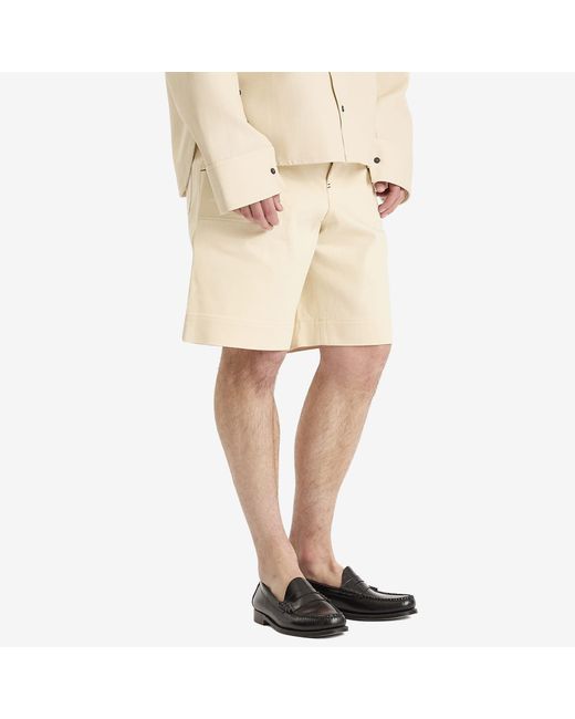 Jacquemus Natural Cotton Shorts for men