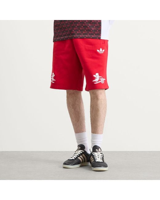 Adidas Red X Places+Faces X Arsenal Fc Shorts for men