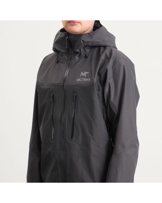 Arc'teryx Gray Alpha Gore-Tex Jacket for men