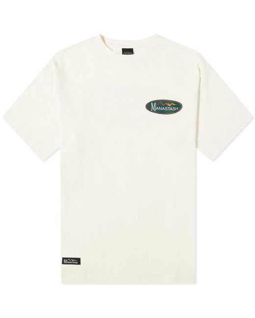 Manastash White Original Logo Hemp T-Shirt for men