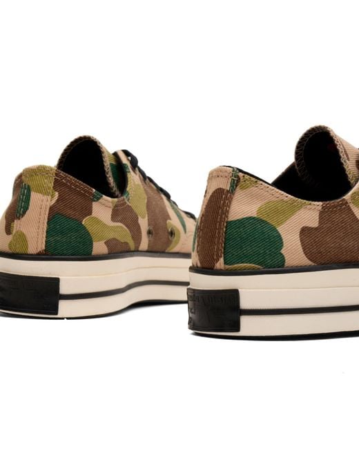 Converse Brown Chuck Taylor 1970S Hodgman Camo Ox Sneaker for men