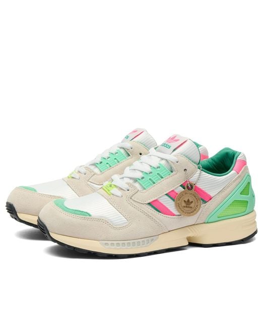 Adidas White Zx 8000 Mig Sneaker for men