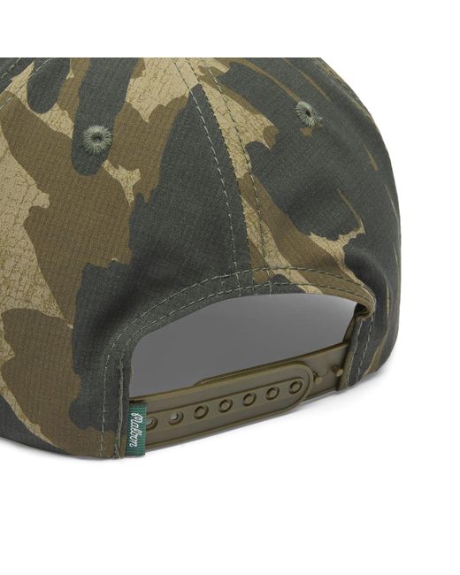 Malbon Green Tour Divot Camo Snapback for men