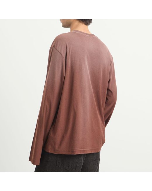 Acne Brown Small 1996 Long Sleeve T-Shirt for men
