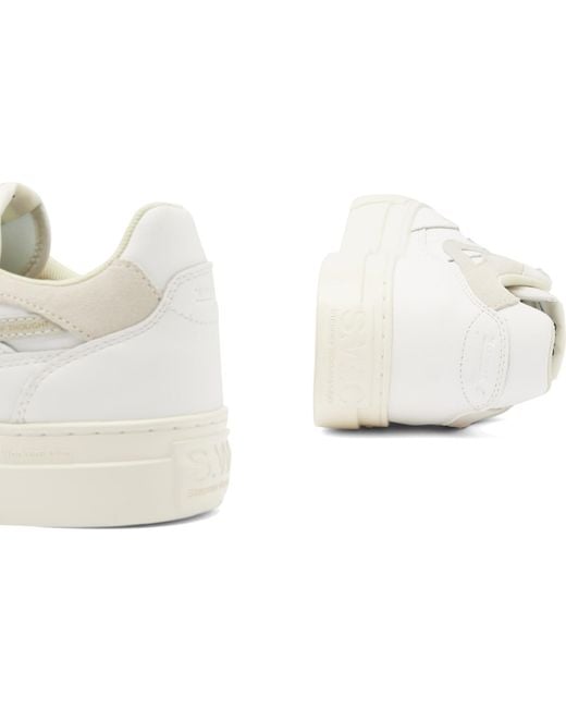 Stepney Workers Club White Pearl S-Strike Leather Sneaker for men
