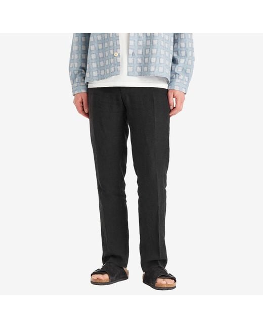 A Kind Of Guise Gray Elasticated Wide Trousers for men