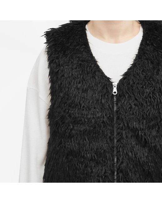 Cole Buxton Black Mohair Gilet for men