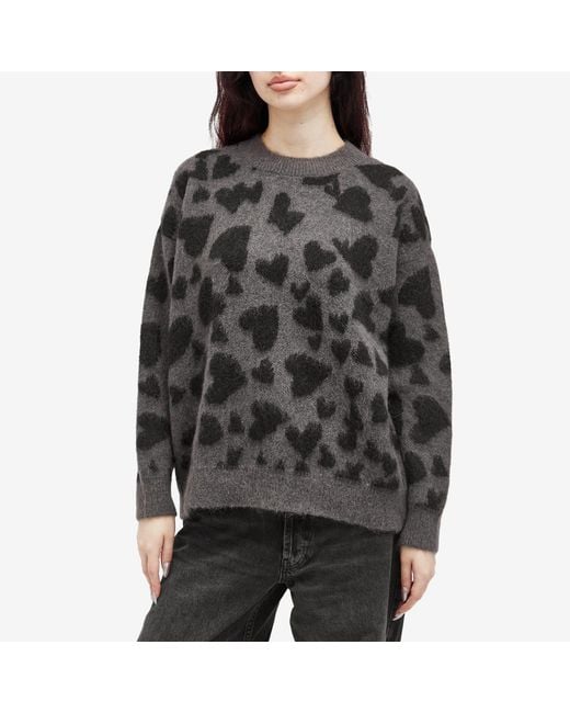 Anine Bing Gray Sydney Hearts Crew Jumper