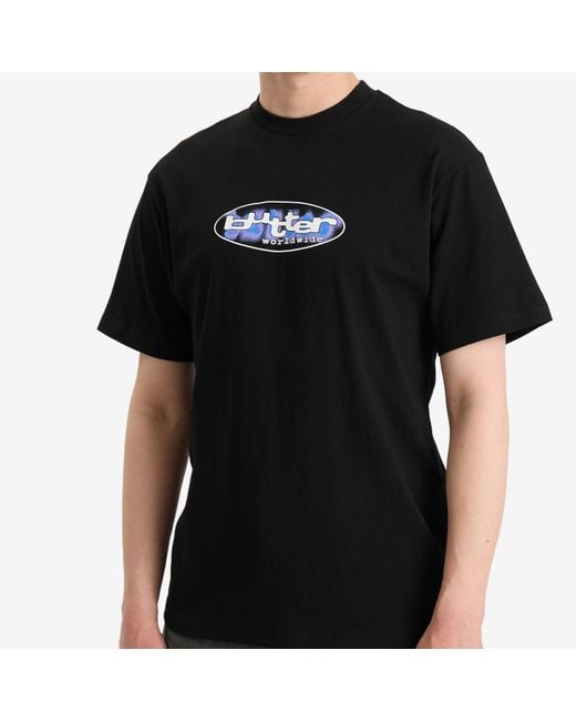 Butter Goods Black Vortex T-Shirt for men