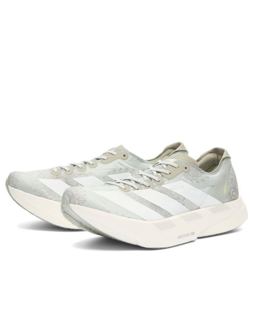 Adidas Originals White Adidas X Labrum Adios Pro 4 for men