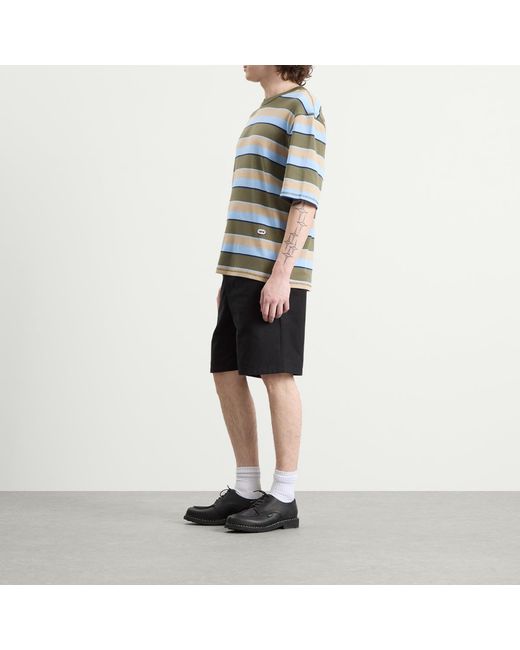 AMI Black Elasticated Waist Shorts for men