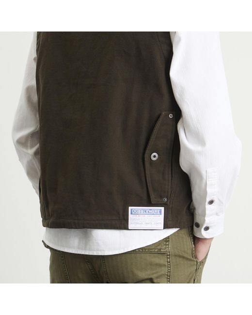 Dubbleware Black Bradford Multi Pocket Field Vest for men