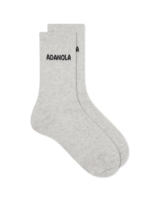 ADANOLA Gray Socks Light Melange