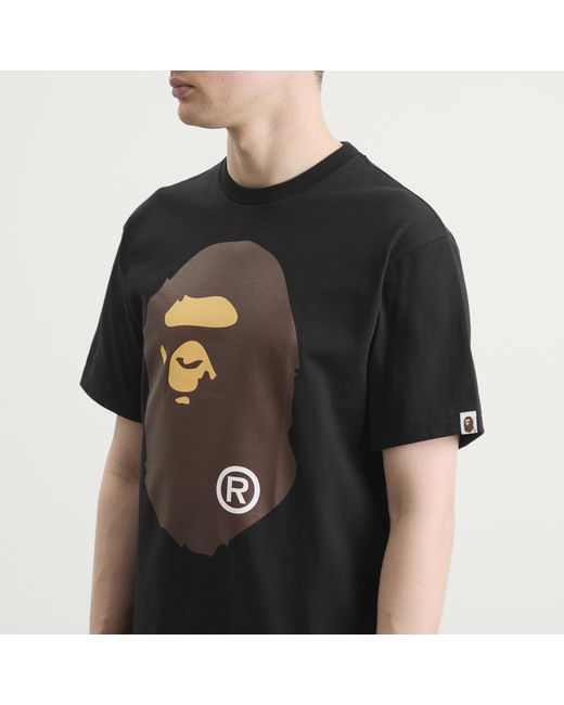 A Bathing Ape Black Big Ape Head T-Shirt for men