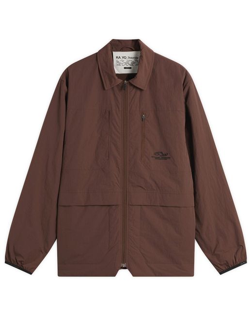 KA_YO_Prototype Brown Insulated Overshirt for men