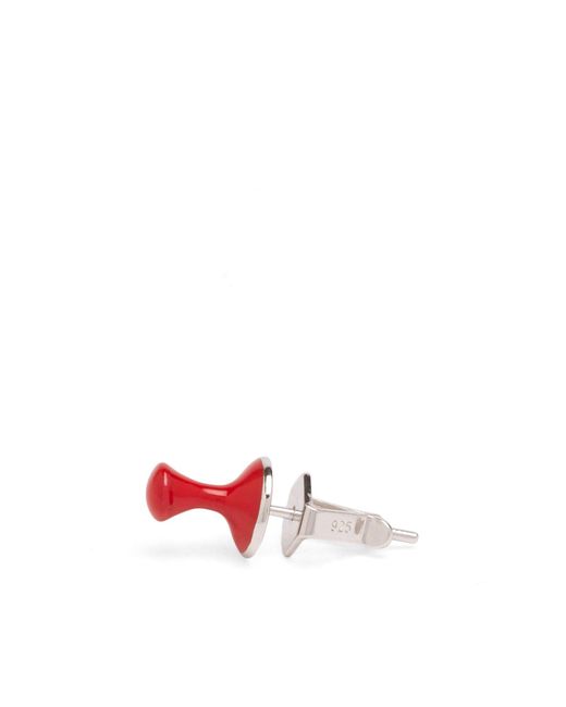 Miansai Red Tack Enamel Stud Earring for men