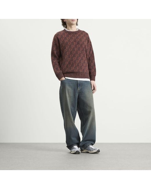 POLAR SKATE Brown P Pattern George Jumper for men