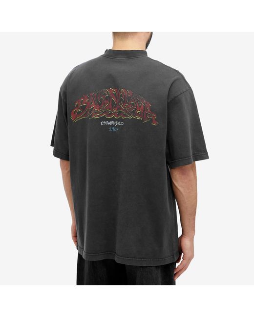 Balenciaga Offshore Vintage T-Shirt in Gray for Men | Lyst