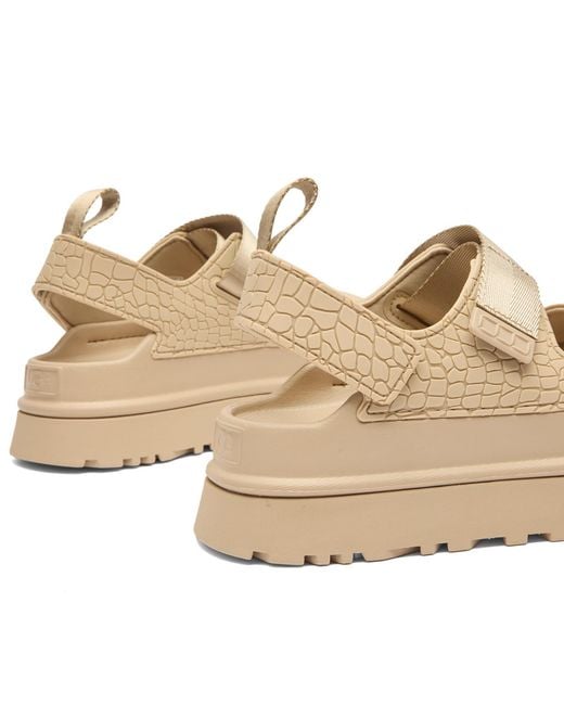 Ugg Natural Goldenglow Embossed Sandal