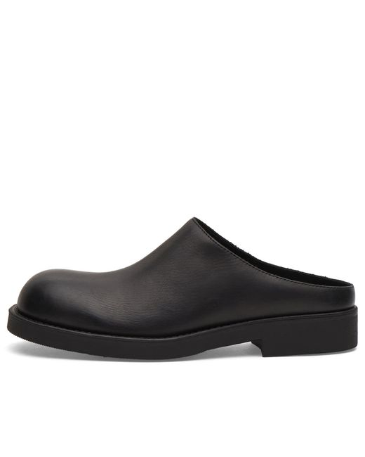Maison Margiela Black Mm6 Leather Slip On for men