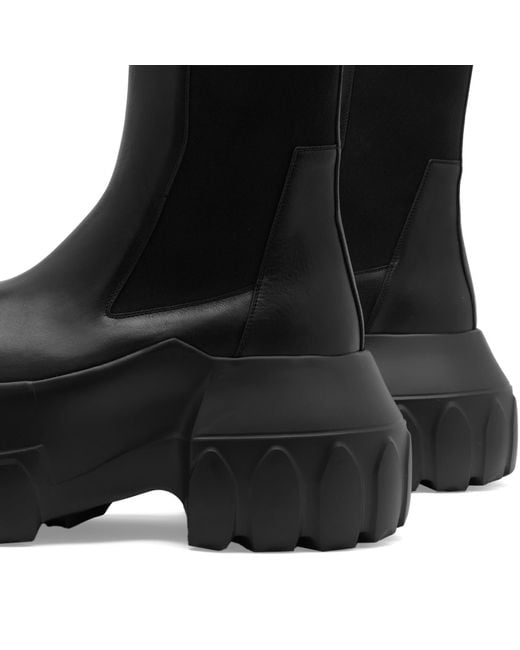Rick Owens Black Beatle Mega Tractor Boot for men