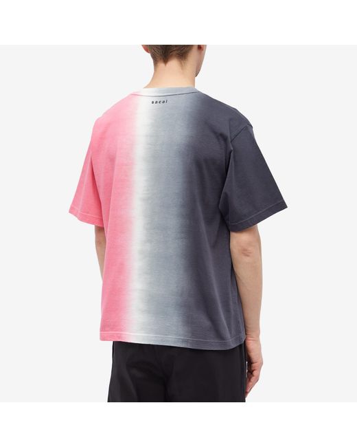 Sacai Multicolor Tie Dye T-Shirt for men
