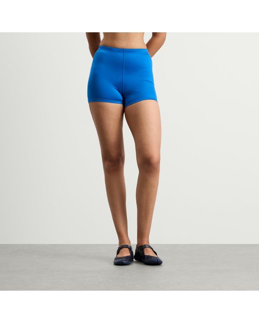 Nike Blue X Skims Shine Drawcord Boy Short 2 Inch