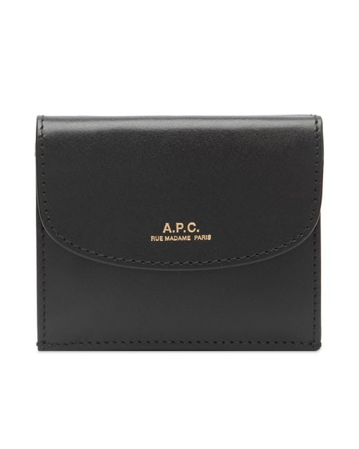 A.P.C. Black Geneve Trifold Wallet