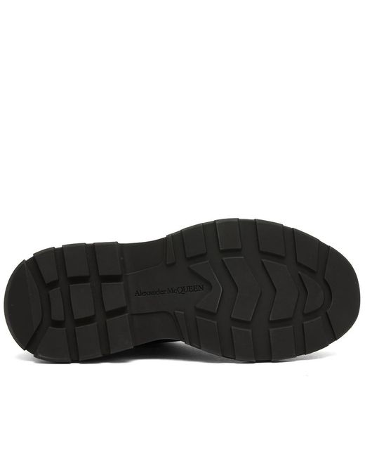 Alexander McQueen Black Tread Derby Shoe for men