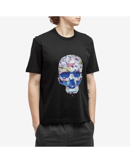 Paul Smith Black Skull T-Shirt for men