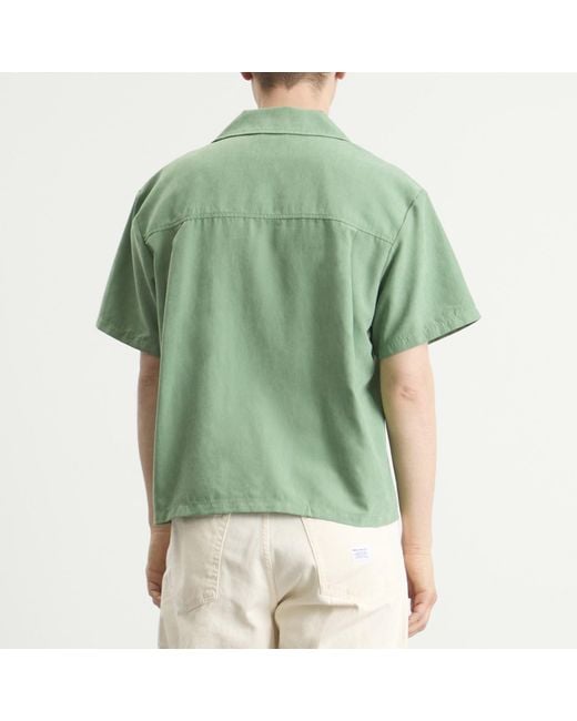 Honor The Gift Green Brushed Camp Shirt for men