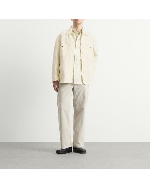 Auralee Natural Wool Cotton Linen Ox Work Jacket for men