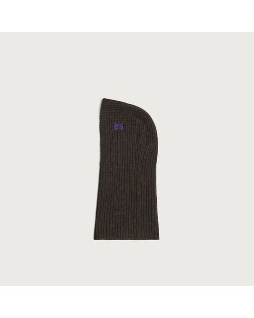 Needles Black Shetland Wool Balaclava