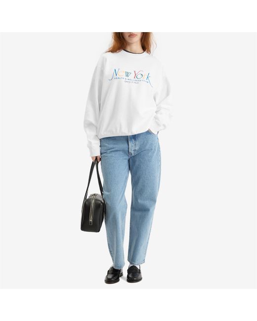 Sporty & Rich White Ny 94 Crew Sweatshirt