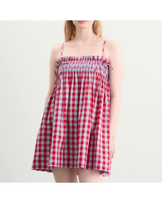 Damson Madder Red Lilo Mini Dress