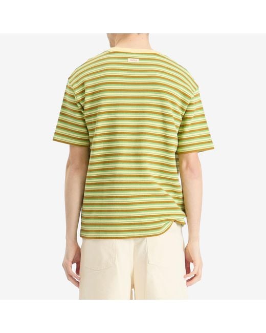 Drole de Monsieur Yellow Striped T-Shirt for men