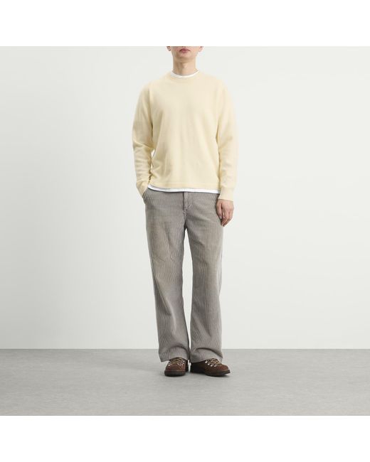 NN07 White Sammy Crew Neck Jumper for men