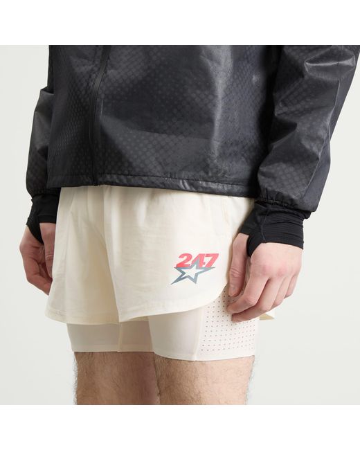 REPRESENT 247 White Hybrid Short for men