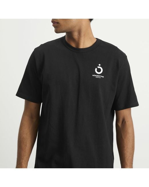Nomarythm Textile Black Icon Logo T-Shirt for men