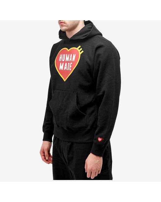 Human Made Black Heart Logo Hoodie for men