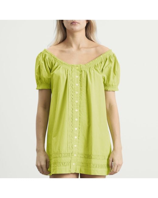 Damson Madder Yellow Jayne Mini Dress