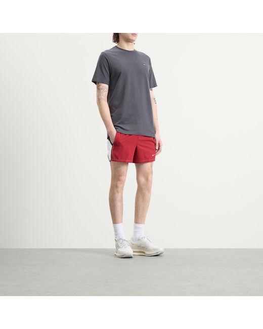 Nike Red Nike Dri-Fit Retro Running Short for men