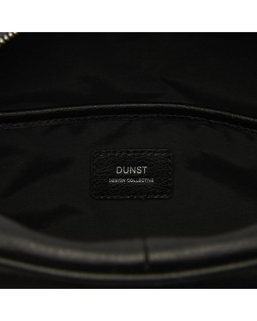 DUNST Black Leather Shoulder Bag