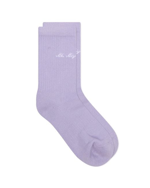 MKI Miyuki-Zoku Purple Embassy Socks Presented By End