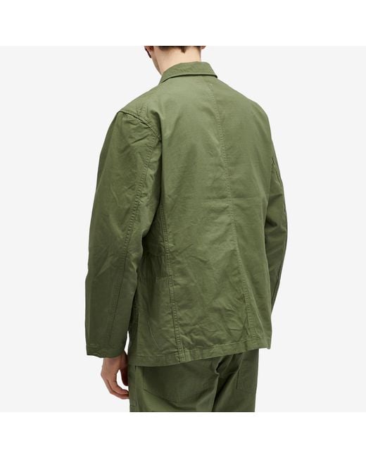 Engineered Garments Green Bedford Jacket Cotton Ripstop for men