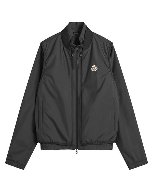 Moncler Black Hemmoor Jacket With Removable Gilet for men