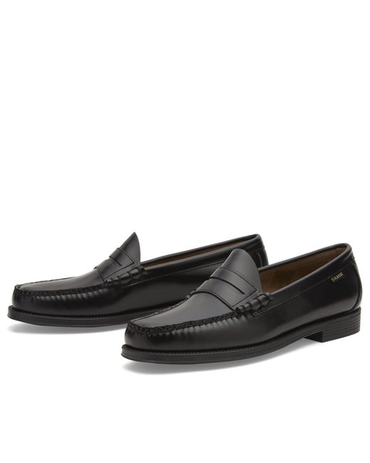 G.H.BASS Black Easy Weejun Larson Flag Loafer for men