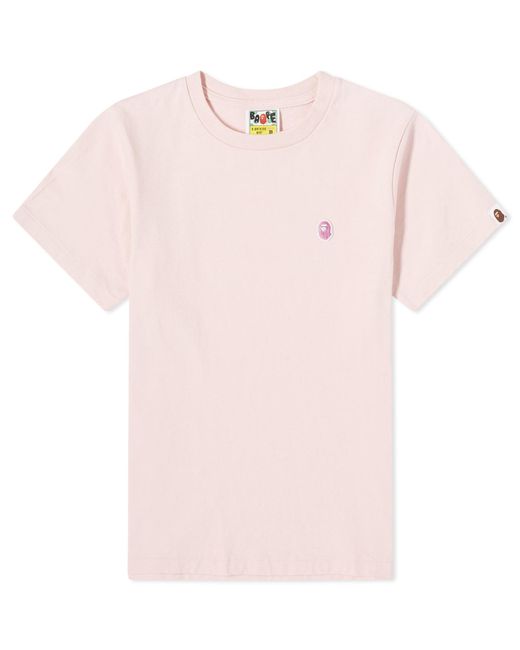 A Bathing Ape Pink Ape Head One Point T-shirt for men