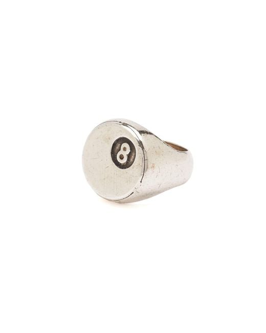 Twojeys Metallic 8 Ball Ring